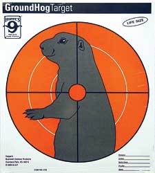 HOPPES GROUNDHOG PAPER TARGET 20/PK