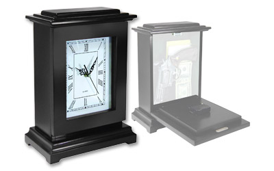 PS CONCEALMENT CLOCK RECTANGLE BLK