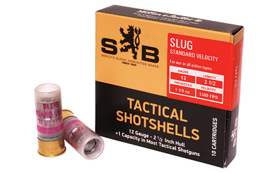 S&B 12GA 2.5" SV SLUG 1 1/8OZ 10/250